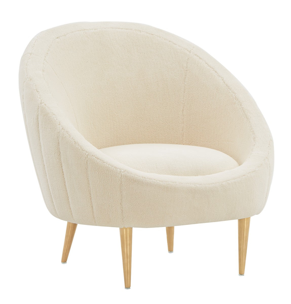 Safavieh Razia Channel Tufted Tub Chair | Accent Chairs | Modishstore - 4