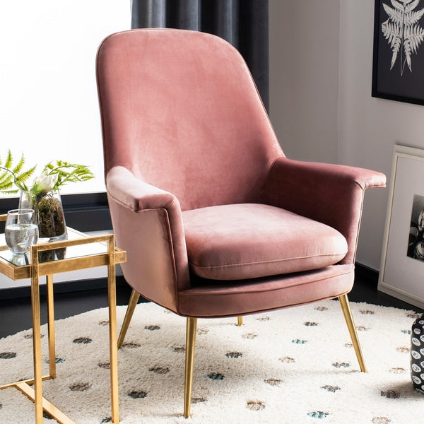 Safavieh Aimee Velvet Arm Chair | Armchairs | Modishstore