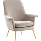 Safavieh Aimee Velvet Arm Chair | Armchairs | Modishstore - 8