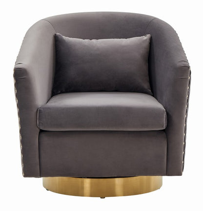 Safavieh Clara Quilted Swivel Tub Chair | Accent Chairs | Modishstore - 2