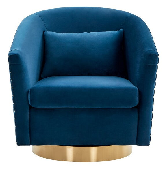 Safavieh Clara Quilted Swivel Tub Chair | Accent Chairs | Modishstore - 7
