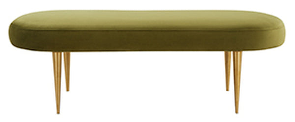 Safavieh Corinne Oval Bench - Olive | Benches | Modishstore - 2