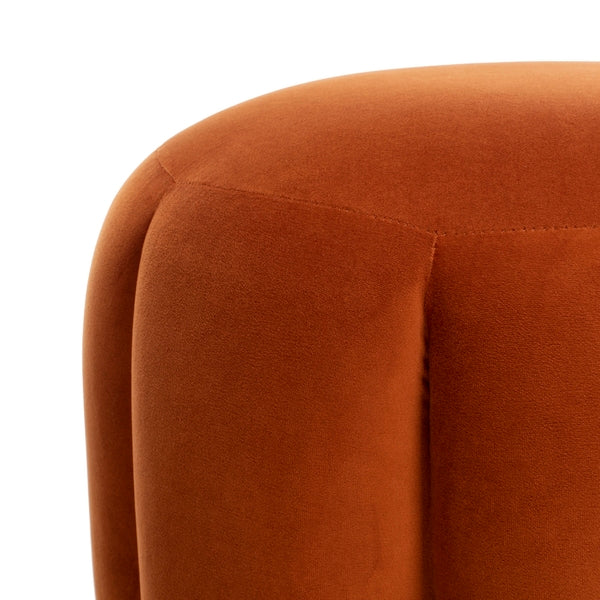 Safavieh Maxine Channel Tufted Otttoman - Sienna | Ottomans | Modishstore - 4