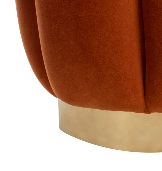 Safavieh Maxine Channel Tufted Otttoman - Sienna | Ottomans | Modishstore - 5