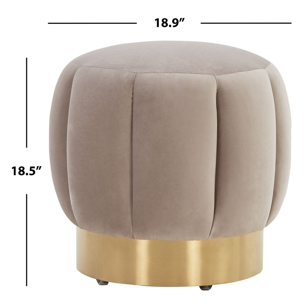 Safavieh Maxine Channel Tufted Otttoman | Ottomans | Modishstore - 4
