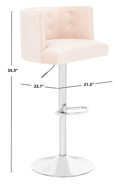 Safavieh Zayna Adjustable Barstool | Bar Stools | Modishstore - 4