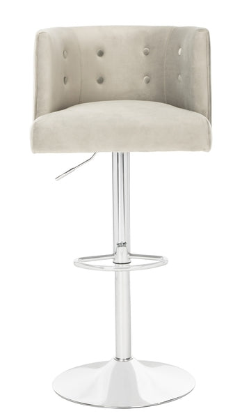 Safavieh Zayna AdjusTable Barstool - Light Gray | Bar Stools | Modishstore - 2