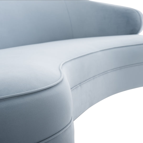 Safavieh Primrose Curved Sofa - Light Blue | Sofas | Modishstore - 4