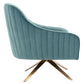 Safavieh Leyla Swivel Velvet Chair - Seafoam | Accent Chairs | Modishstore - 7