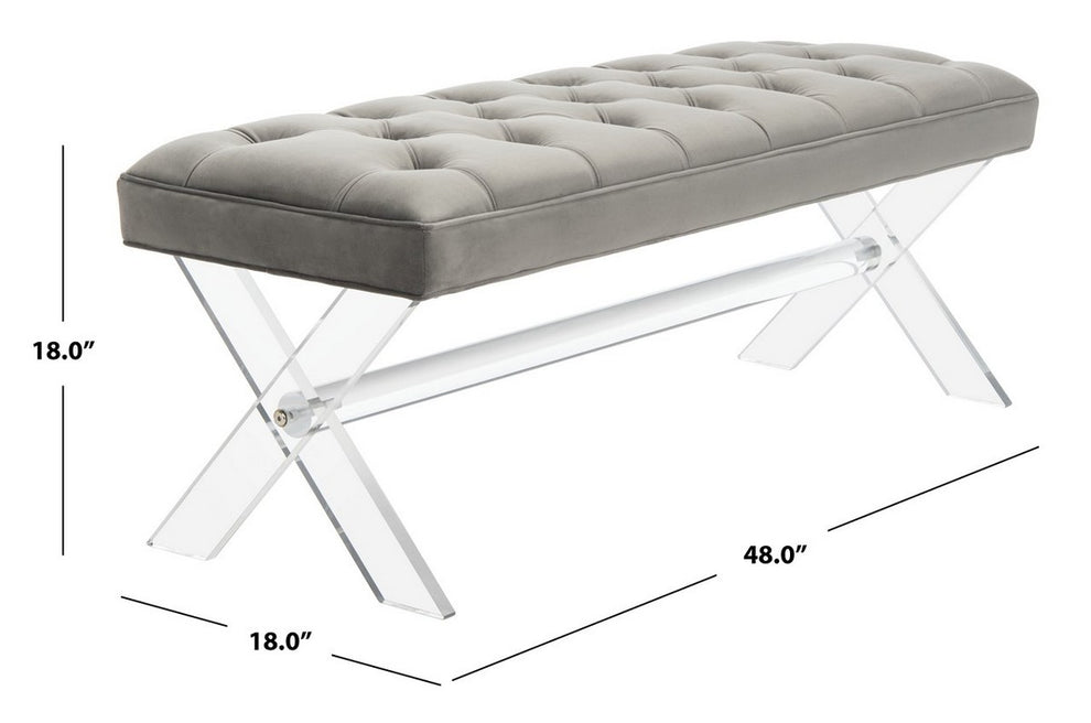 Safavieh Tourmaline Acrylic Bench | Benches | Modishstore - 4