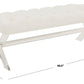 Safavieh Tourmaline Acrylic Bench - White | Benches | Modishstore - 3
