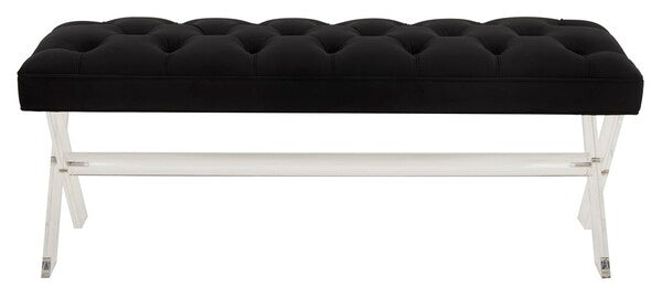 Safavieh Tourmaline Acrylic Bench - Black | Benches | Modishstore - 2