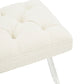Safavieh Tourmaline Acrylic Bench - Ivory | Benches | Modishstore - 4