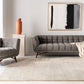 Safavieh Onyx Mid-Century Tufted Sofa - Dark Gray | Sofas | Modishstore