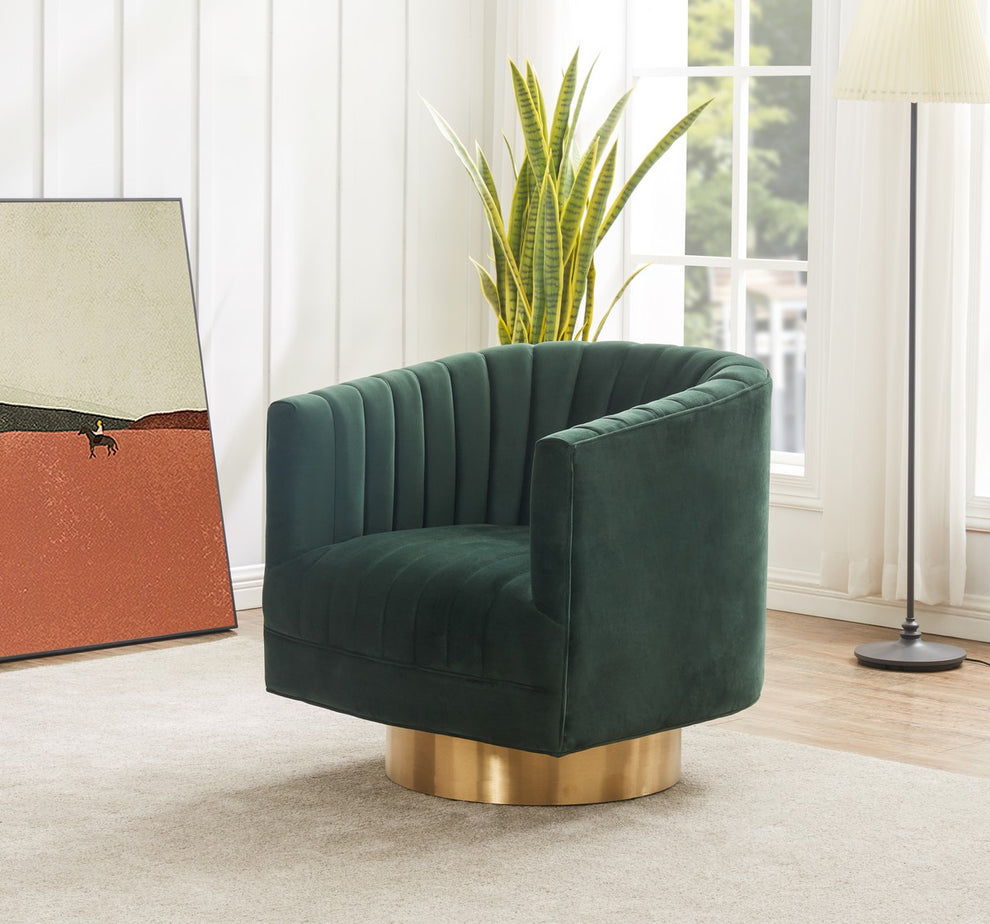 Safavieh Josephine Swivel Barrel Chair | Accent Chairs | Modishstore
