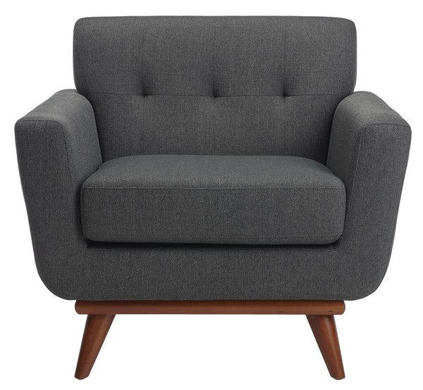 Safavieh Opal Linen Tufted Arm Chair | Armchairs | Modishstore - 2