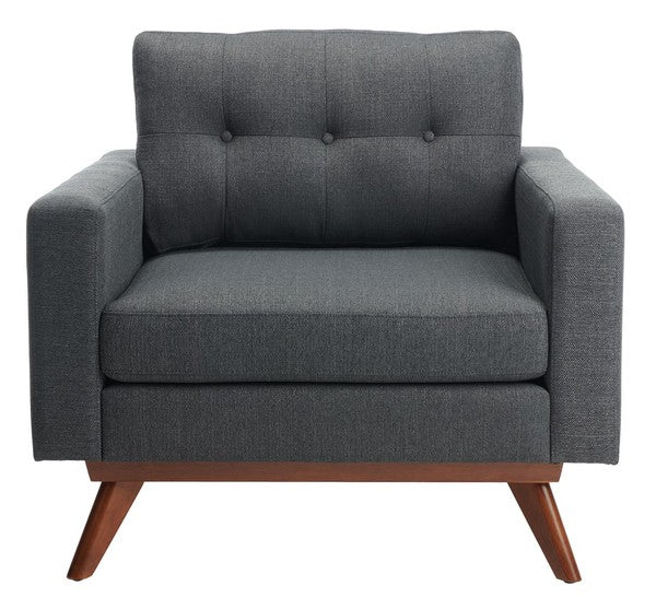 Safavieh Gneiss Modern Linen Arm Chair | Armchairs | Modishstore - 5