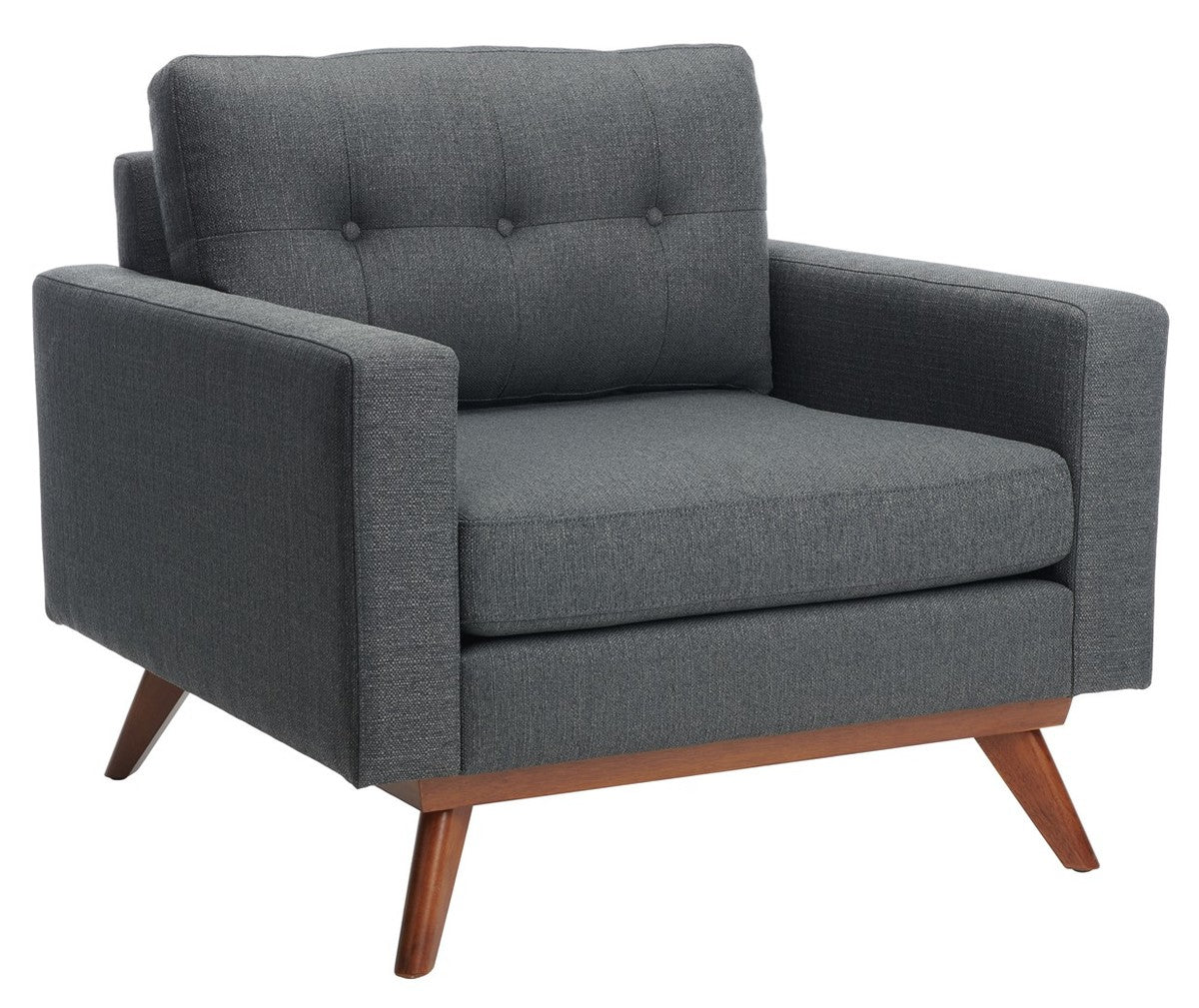 Safavieh Gneiss Modern Linen Arm Chair | Armchairs | Modishstore - 3