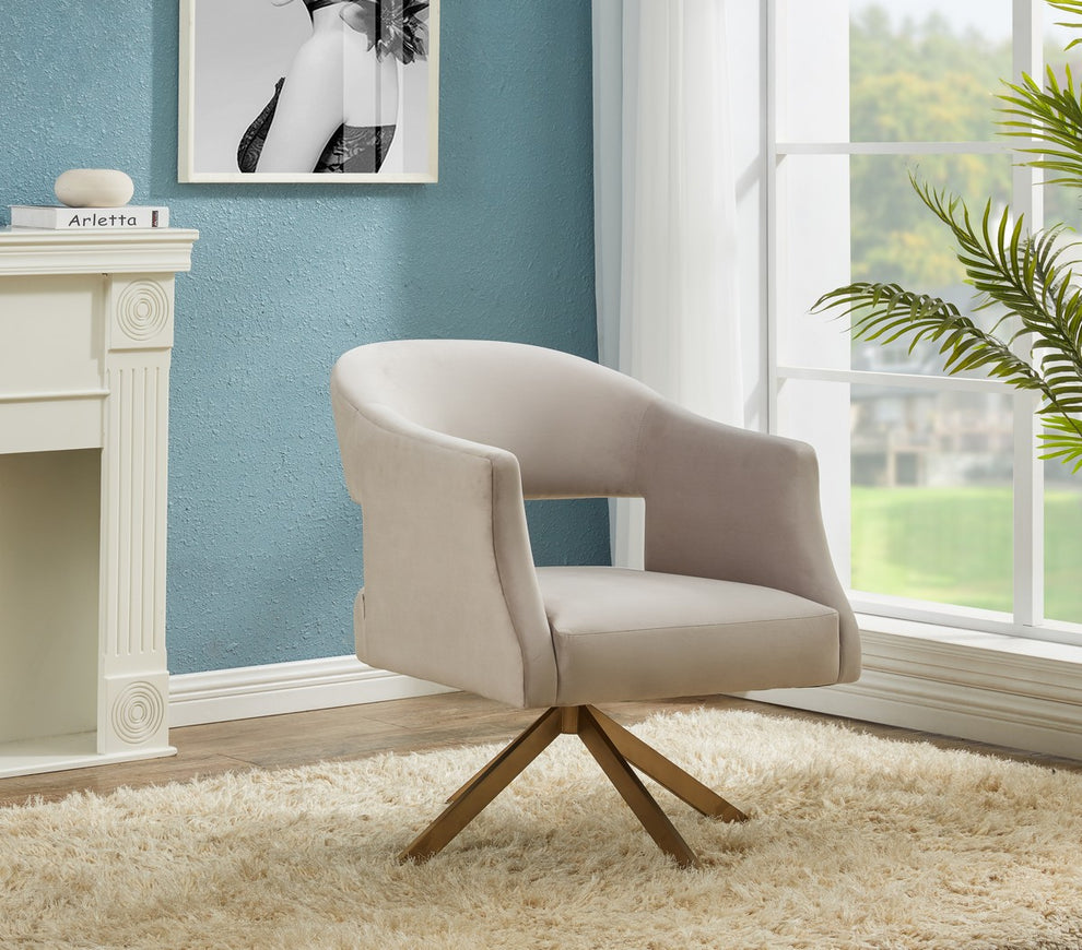 Safavieh Quartz Swivel Accent Chair | Accent Chairs | Modishstore - 6