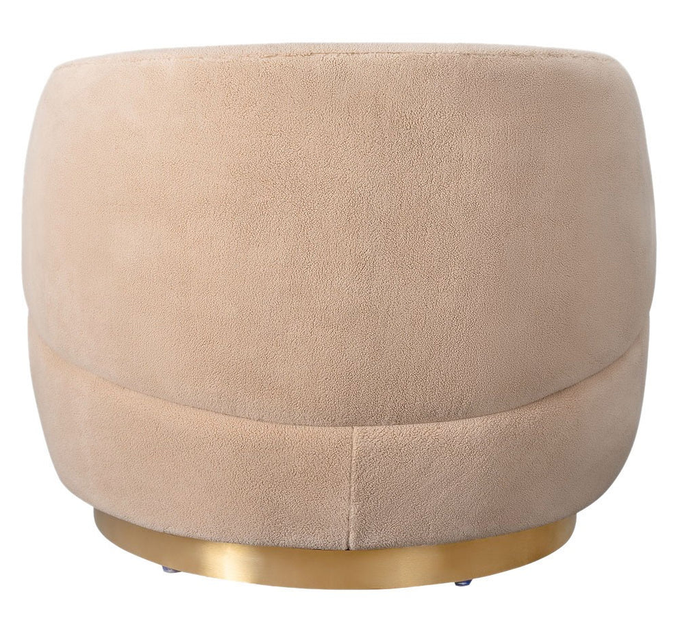 Safavieh Flynn Faux Lamb Wool Swivel Ch | Accent Chairs | Modishstore - 8