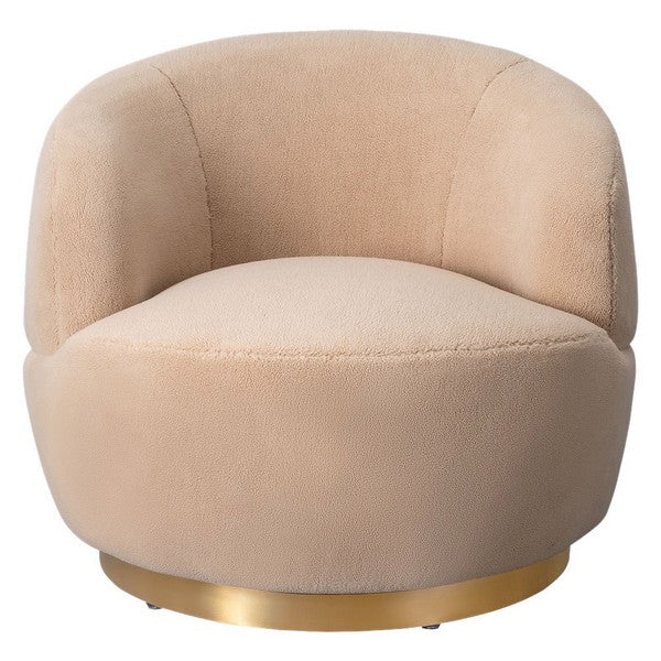 Safavieh Flynn Faux Lamb Wool Swivel Ch | Accent Chairs | Modishstore - 10