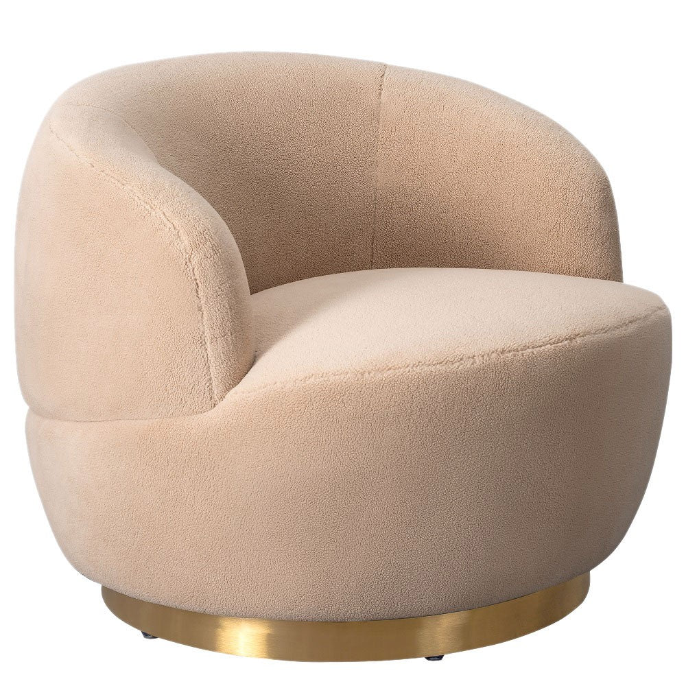 Safavieh Flynn Faux Lamb Wool Swivel Ch | Accent Chairs | Modishstore - 9