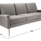Safavieh Peridot Velvet Modern Sofa - Dark Gray | Sofas | Modishstore - 4
