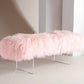 Safavieh Lilliana Sheepskin Bench | Benches | Modishstore
