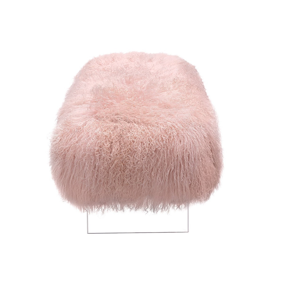 Safavieh Lilliana Sheepskin Bench | Benches | Modishstore - 3