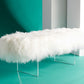 Safavieh Lilliana Sheepskin Bench | Benches | Modishstore - 6