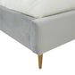 Safavieh Rosabella Channel Tufted Bed - Light Gray | Beds | Modishstore - 4