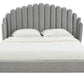 Safavieh Rosabella Channel Tufted Bed - Light Gray | Beds | Modishstore - 2