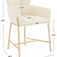 Safavieh Charlize Velvet Dining Chair - Ivory | Dining Chairs | Modishstore - 5