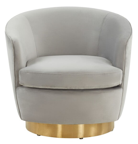Safavieh Annalee Swivel Accent Chair - Light Gray | Accent Chairs | Modishstore - 2