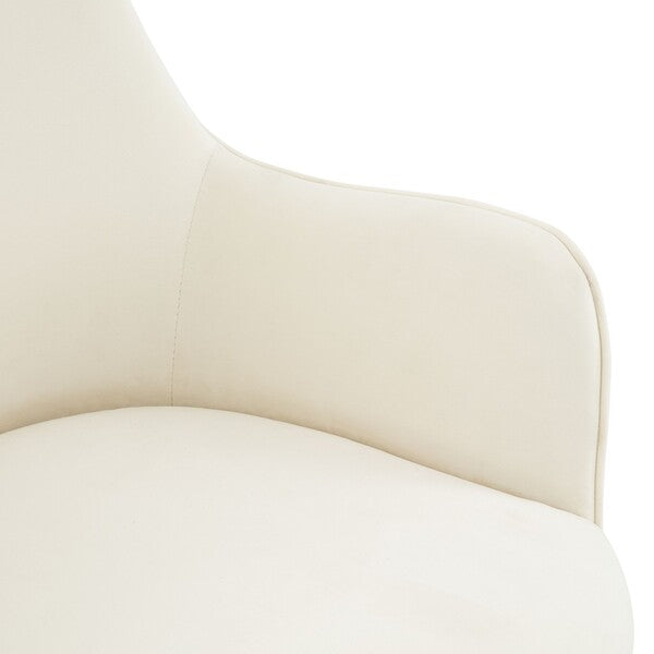 Safavieh Kierstin AdjusTable Desk Chair - Creme | Office Chairs | Modishstore - 5