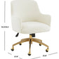 Safavieh Kierstin AdjusTable Desk Chair - Creme | Office Chairs | Modishstore - 3