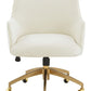 Safavieh Kierstin AdjusTable Desk Chair - Creme | Office Chairs | Modishstore - 2