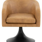 Safavieh Gonzalez Pedastal Chair - Light Brown | Accent Chairs | Modishstore - 2