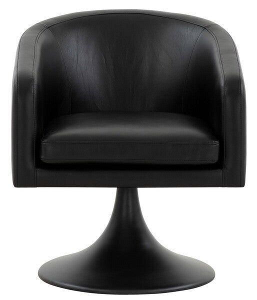 Safavieh Gonzalez Pedastal Chair - Black | Accent Chairs | Modishstore - 2