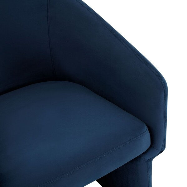 Safavieh Susie Barrel Back Accent Chair - Navy | Accent Chairs | Modishstore - 4