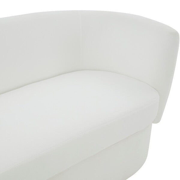 Safavieh Mariano Curved Sofa - White | Sofas | Modishstore - 3