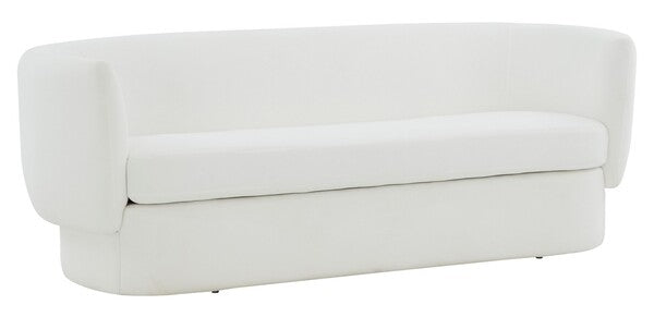 Safavieh Mariano Curved Sofa - White | Sofas | Modishstore - 4
