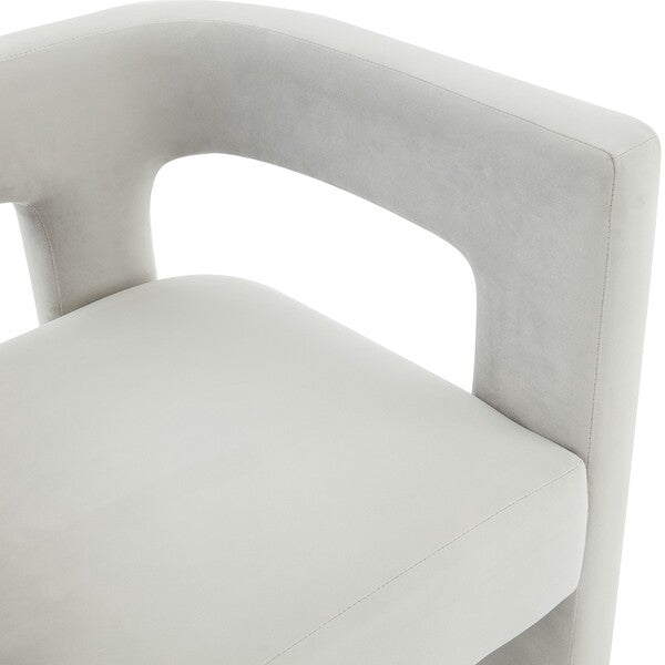 Safavieh Deandre Contemporary Chair - Light Gray | Accent Chairs | Modishstore - 3
