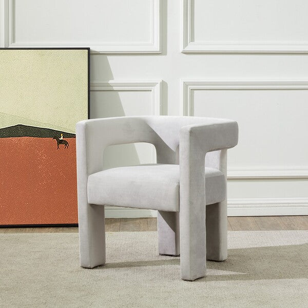 Safavieh Deandre Contemporary Chair - Light Gray | Accent Chairs | Modishstore