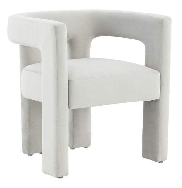Safavieh Deandre Contemporary Chair - Light Gray | Accent Chairs | Modishstore - 4