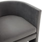 Safavieh Rosabeth Curved Dining Chair - Slate Gray | Accent Chairs | Modishstore - 3