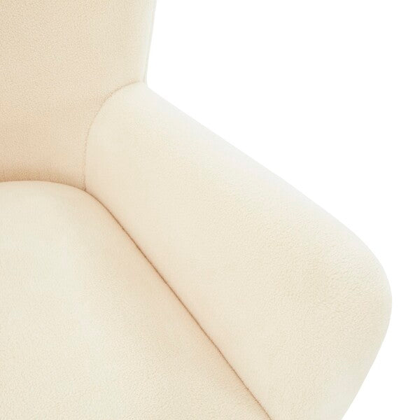 Safavieh Carey Faux Shearling Chair - Ivory | Accent Chairs | Modishstore - 4