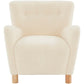 Safavieh Carey Faux Shearling Chair - Ivory | Accent Chairs | Modishstore - 2