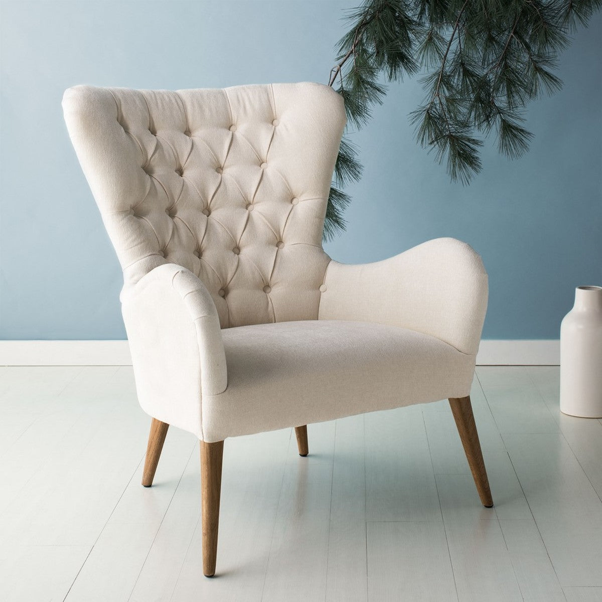 Safavieh Brayden Contemporary Wingback | Accent Chairs | Modishstore