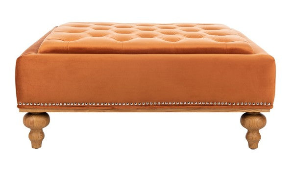 Safavieh Rosealina Tufted Ottoman | Ottomans | Modishstore - 4